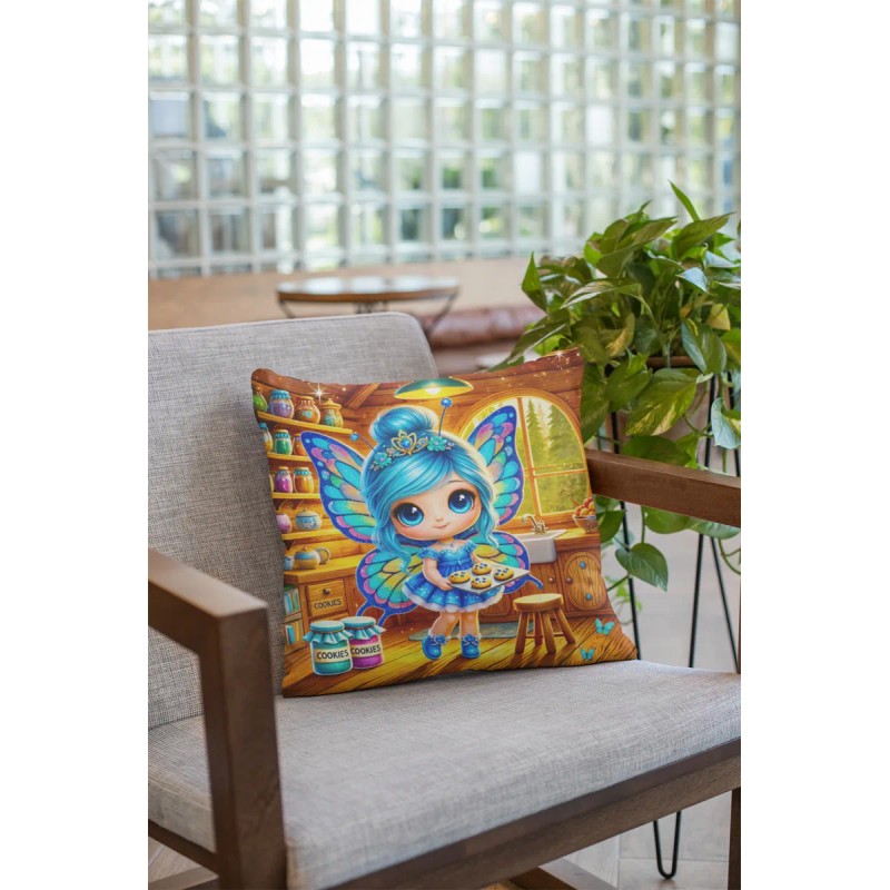 Cojines Baratos Mariposas Decoración Set De 4 Pz Infantiles