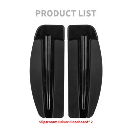 YHMTIVTU Black Driver Floorboard Footboard Inserts For Harley Softail Fat Boy 1986-2017
