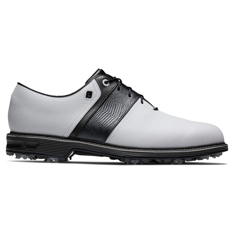 FootJoy Men's Premiere Series-Packard Golf Shoe, White/Black, 9.5