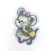 Unbranded Cute Mouse running Embroidered Iron On Patch 2782