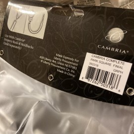 Cambria Premier Graphite Finials Curtain Rod Ends- Park Square Style-set.New!