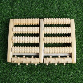 Eco-Wood Roller Foot Acupressure Massager Board Foot Acupressure Board
