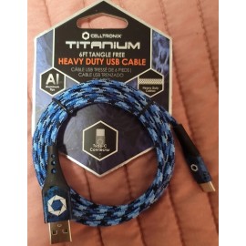 celltronix NEW Pick Any 2 -Celltronix 6' Tangle Free Heavy Duty USB Cable Type C Connector