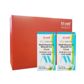 (현대백화점)하이웰 멀티비타민 미네랄(남성용) x 2통 세트 (Everyday Department Store) Hiwell Multivitamin Mineral (Men's) x 2 Bottles Set