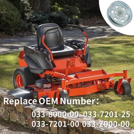 Kefly Lawn Mower Idler Pulley Replaces 033-2000-00, 033-7201-00, 033-7201-25, 033-8000-00, Flat Idler Pulley Compatible with Bad Boy MZ ZT Outlaw Series 48" 50" 54" 60" Mower 1 Pcs