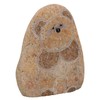 AB Tools Small Teddy Bear River Rock Hand Carved Stone