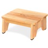 One Step Stool for Adults Seniors, 6.5" Heavy Duty Wooden
