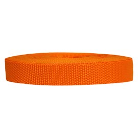 Strapworks Heavyweight Polypropylene Webbing - Heavy Duty Poly Strapping for Outdoor DIY Gear Repair, 3/4 Inch x 10 Yards, Orange