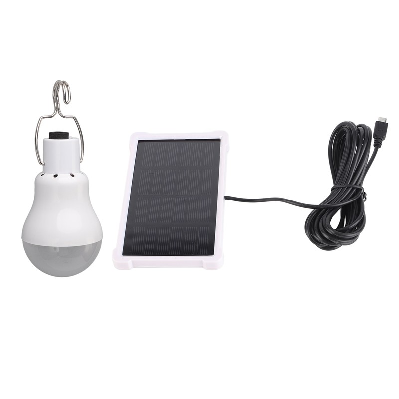 Portable Solar LED Light Bulb Rechargeable Solar Light Bulb for