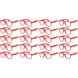 Lot of 20 Pairs Kids Clear Lens Sunglasses Protect Child's Eyes Red