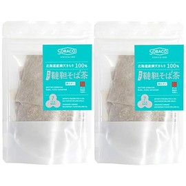 100% Manten Kirari Soba Tea Bags Made in Hokkaido, Cold Brewed Soba Tea Bags x 2 Packs