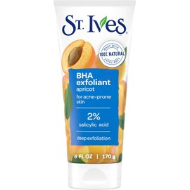 St Ives - Exfoliante de albaricoque St. Ives Naturally Clear para controlar imperfecciones y puntos negros, unisex, 170 g (6 oz)