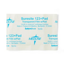 Medline Suresite 123+ Pad Transparent Dressings 2.4" x 2.8"