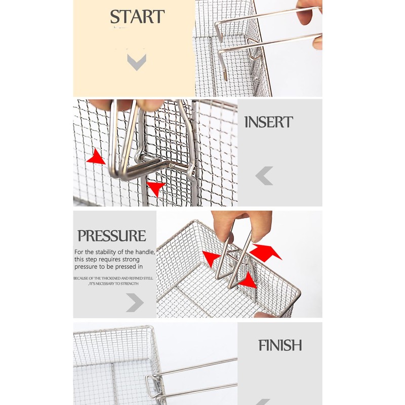 Skingwa Deep Fryer Basket with Handle (#3: 20 x 22.5