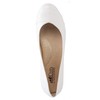 CLIFFS BY WHITE MOUNTAIN Women's Clara Ballet Flat, White/Burnished/Smooth, 6