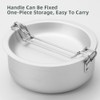 High hardness aluminum oxide outdoor cookware set compact and convenient