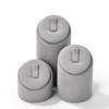 Oirlv Microfibre 3-Piece Ring Stand, Ring Organiser, Holder for Ring,