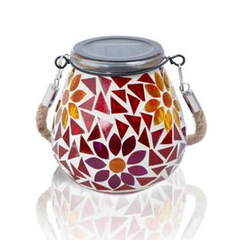 BYVRTA New Pattern Mosaic Solar Hanging Lights, Solar Lanterns Outdoor, Solar Hanging Lanterns,Solar Powered Lamp ,Solar Night Lights , Decoration for Garden, Patio, Party, Yard ,Balcony(Tropical)