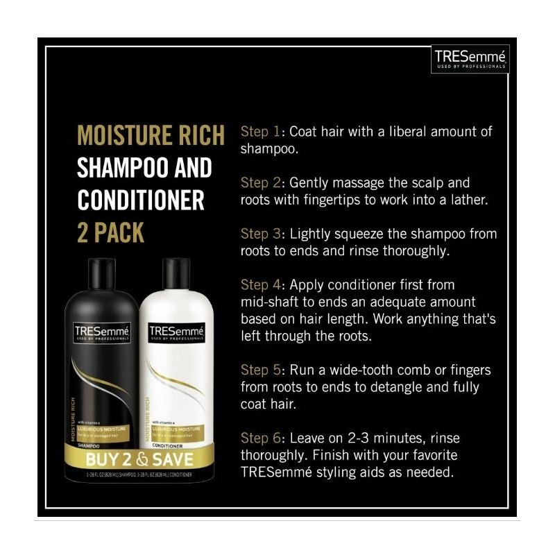 TRESemmé TRESemme Luxurious Moisture Shampoo and Conditioner Set with Vitamin
