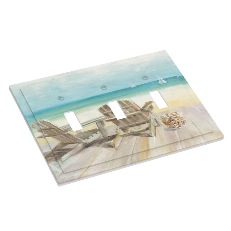 Spshian Light Switch Cove Beach Chair Seascape Blue Ocean 3