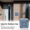 Outdoor Light Switch, 2PK USUPERINK Outdoor Double Switches, IP66 Waterproof,