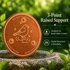 KuuDack Bird Bath Copper Disk – 99.9% Pure Copper, Triple-Point