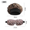 1 Sleeping Eye Mask, 1 Leopard Print Nightcap, Three-Dimensional Eye