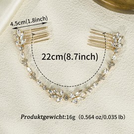 anneratteryer Hair Accessories Wedding Hair Accessories Silver Bridal Hair Clip Silver Bridal Hair Accessories Hair Accessories Bridal Hair Accessories for Women Hair Clip Wedding for Women and Girls