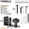 TIBEGOLD Barn Door Floor Guide, Wall Mounted Barn Door Rollers