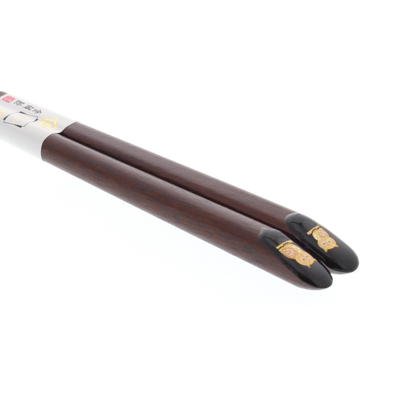 Ishida Wooden Chopsticks (Natural Wood), Lacquer, Corner 9.1 inches (23
