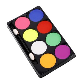 minkissy Variety 8 Color Face Body Paint Oil-based Palette Kids Cosplay Party Non-smudge Easy to Apply Remove