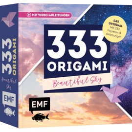 333 Origami – Beautiful Sky – Zauberschöne Papiere falten: Das Original: Mit Anleitungen, Videos und 333 feinen Papieren: Hochwertiges Origami-Papier mit 40 verschiedenen Himmelsmotiven