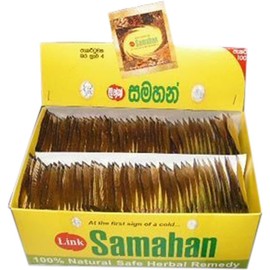 SIRIMAL IMPORT AND EXPORT 100 Pieces Link Samahan Natural Herbs Ayurvedic Drinks 4g Pack of 100
