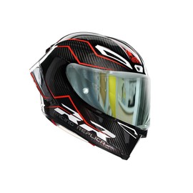 AGV Pista Corsa Gprr Visor Commpatible with for Day and Night Use (Electroplated silver)