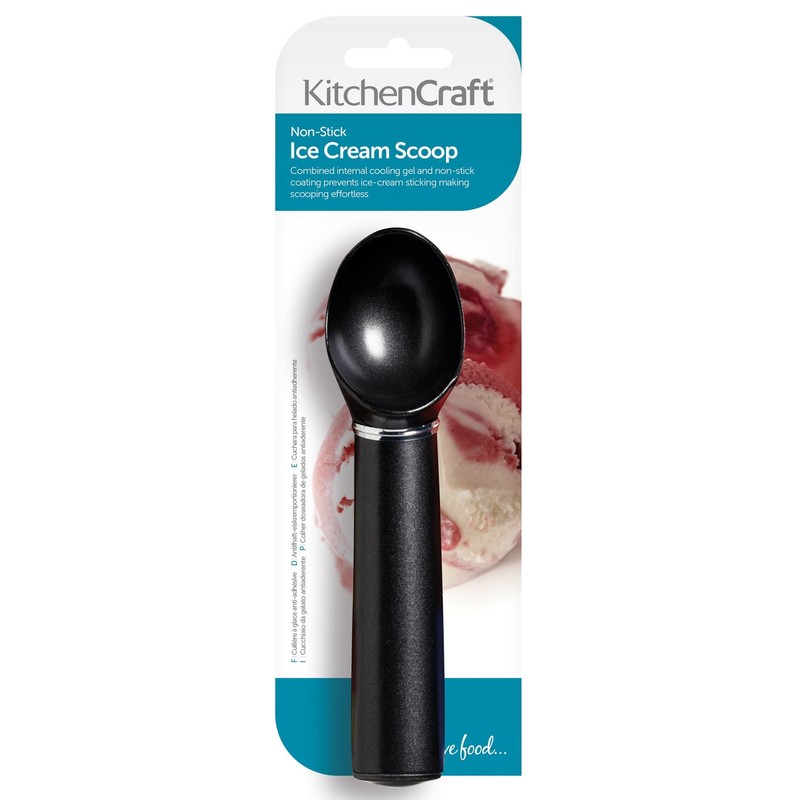 KitchenCraft Ice Cream Scoop, Non Stick Anti Freeze Scooper, Aluminium,