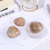 Sportmusies Natural Orange Moonstone Heart Stone Figurine, 1.77-2.36 inches