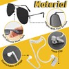 OJYUDD Ring Wedding Security Set,Spy Earpiece Ring Bearer Security,Sun Glasses