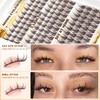 Brown Eyelashes Manga Lash Clusters Natural Eyelash Extensions Wispy Fairy