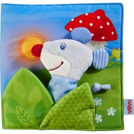 HABA 304211 - Stoffbuch Gute Nacht, viel Erzählspaß für Babys ab 6 Monaten, inklusive Maus als Fingerfigur, prima Geschenk zur Geburt und Taufe