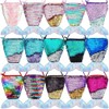 15 Pcs Mermaid Tail Coin Purse Mermaid Sequin Crossbody Coin