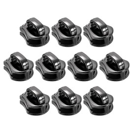 sourcing map 10 Pcs Zipper Sliders, #10 Zipper Pull Replacement for Sewing Bags Coats Jackets Closed-End Pulls Replacing, Dark Gray