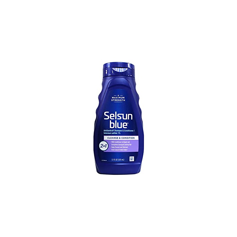 Selsun Blue Shampoo Naturals Dandruff 2-In-1 Strength 11 Ounce (325ml)