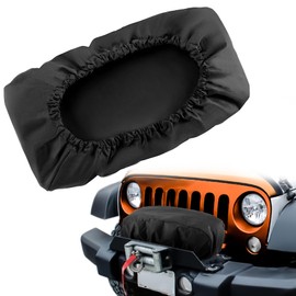MAQIHAN Winch Cover - Heavy Duty Waterproof Dust-Proof Protection Covers Breathable Oxford Fabric UV-Resistant Electric Capstan Cap for 8500-17500 Lbs Indoor/Outdoor 21.5” X 9.5” 7.5”