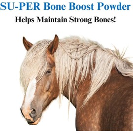 SU-PER Bone Boost Horse Minerals - Calcium Phosphorus Magnesium Support for Bone Growth - 12.5 Pounds, 6 Month Supply (180 Days)
