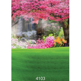 SJOLOON 5X7FT Spring Backdrop Easter Photography Backdrop Flower Backdrops Photo Background Studio Prop JLT4103