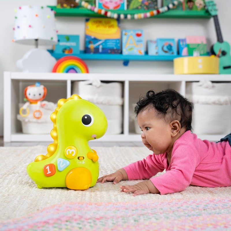 Bright Starts 12506 Go, Go Dino Toy with Music and