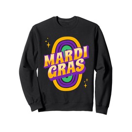 Mardi Gras Carnival Beads New Orleans French Festival Parade Sweatshirt