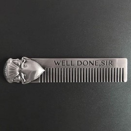 Baluue Stainless Steel Hair Comb for Dandruff Removal Fine Tooth Metal Comb for Men Women Professional Grooming for Precise Styling