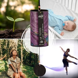 Zaphir Sufi Wind Chime with Stand - Teepee Chime Stand Made of Beech Wood - 50 cm Height for Yoga, Children for Relaxation and Meditation