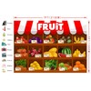 FHZON Fruit Supermarket Backdrop Summer Fruit Exhibition Harvest Season Strawberry